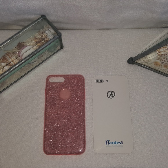 Hanlesi, IPhone 7plus pink glitter skin - Picture 3 of 6
